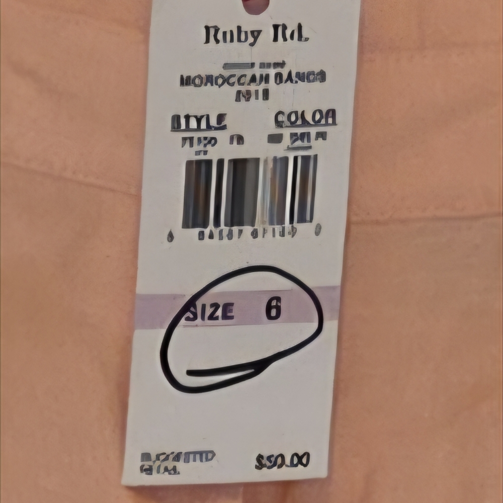 Ruby Rd. Peach Pants - Picture 4 of 5